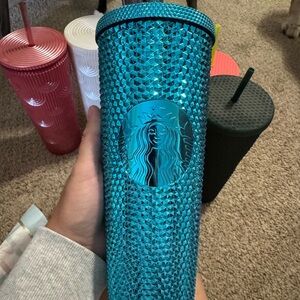 Starbucks Teal Studded Tumbler